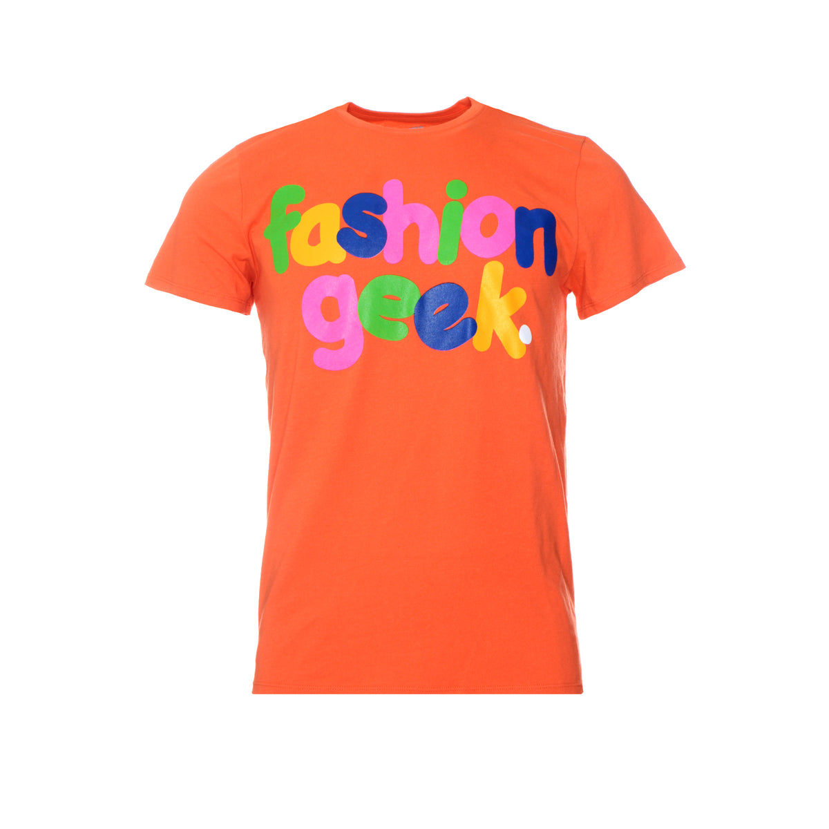 Fashion Geek Bubble Logo Tee Orange