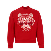 Kenzo Paris FW20 Classic Tiger Crewneck Men's Pullover Sweater  Red