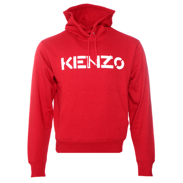 FW20 Kenzo Paris New Logo Classic Men's Hoodie Red