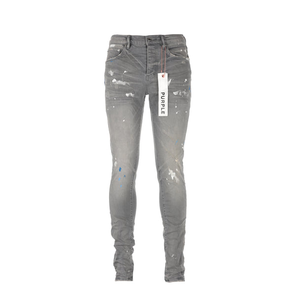 Purple Brand P001 Grey Dirty Destroy Men's Jeans