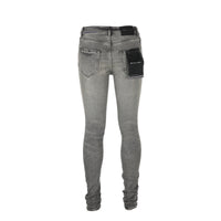 Purple Denim P001 Distressed Dirty Grey Blowout Men's Designer Jeans