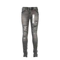 Purple Brand P001 Grey Four Pocket Destroy Men's Jeans.