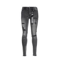 Black Denim Storm Fly Men's Black Skinny Jeans