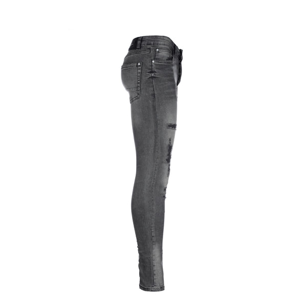 Black Denim Storm Fly Men's Black Skinny Jeans