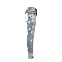 Purple Brand P001 Super Heavy Waxed Indigo Jacquard Monogram Men's Jean.