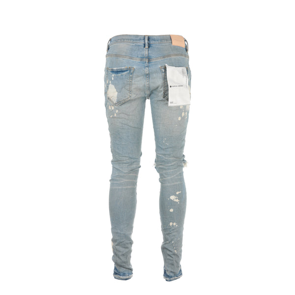 Purple Brand P002 Indigo Big Bleach Blowout Men's Jeans
