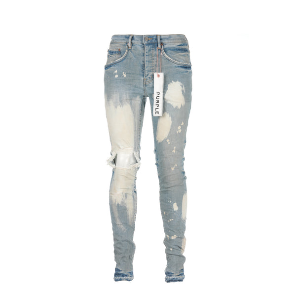 Purple Brand P002 Indigo Big Bleach Blowout Men's Jeans