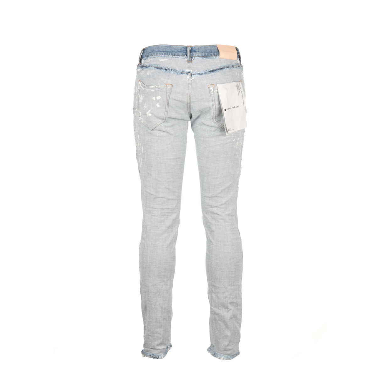P001 Purple Brand Inside Out Light Indigo Fray Men's Jean