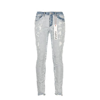 P001 Purple Brand Inside Out Light Indigo Fray Men's Jean