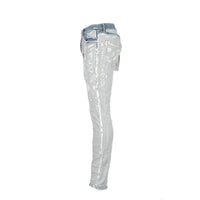 P001 Purple Brand Inside Out Light Indigo Fray Men's Jean