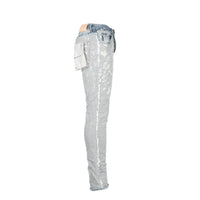 P001 Purple Brand Inside Out Light Indigo Fray Men's Jean