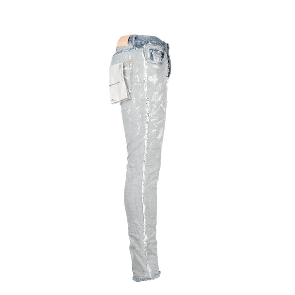 P001 Purple Brand Inside Out Light Indigo Fray Men's Jean