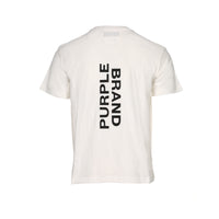 Purple Brand Textured Jersey Men's SS Tee Coconut Milk