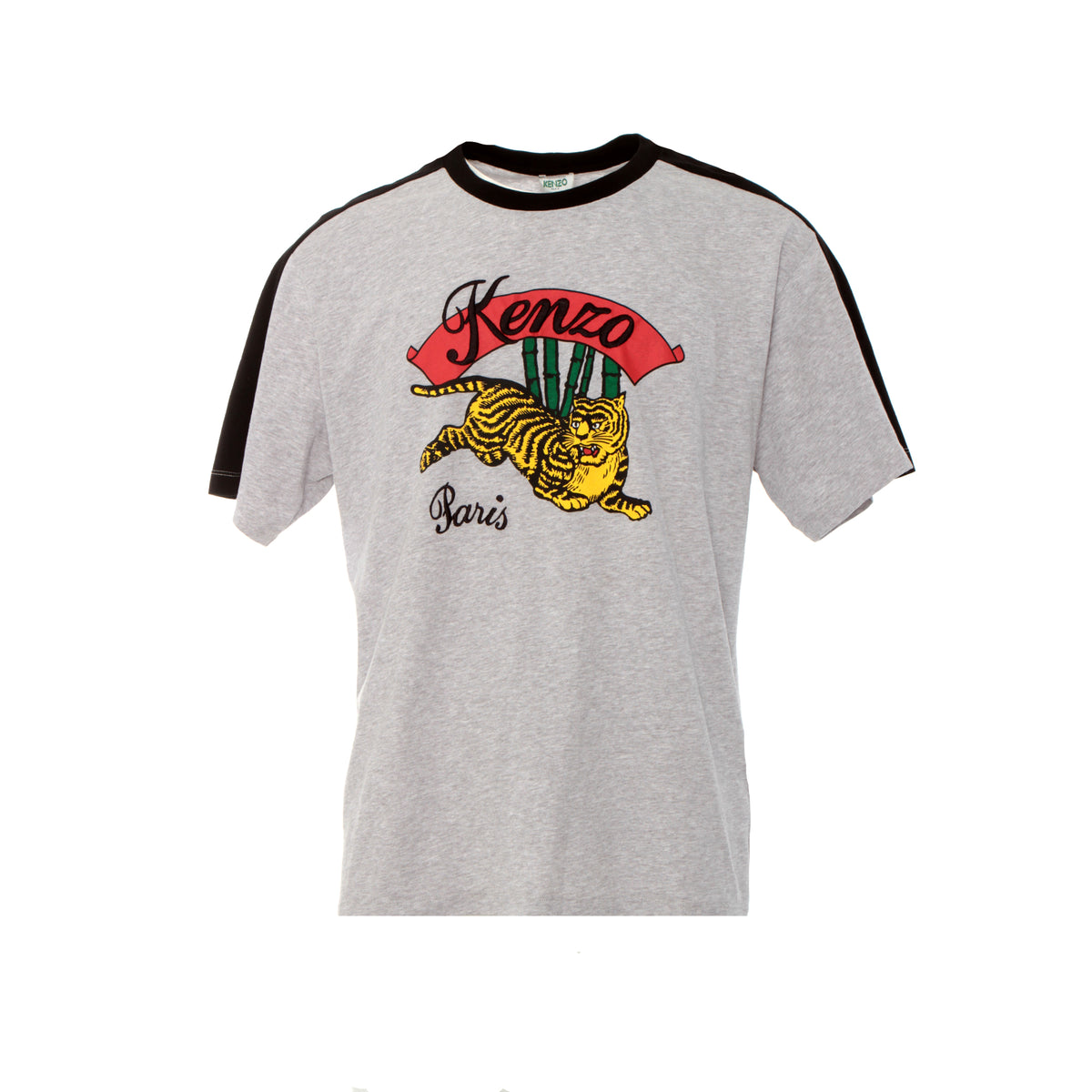 Kenzo Paris Jumping Tiger T-Shirt Grey Black