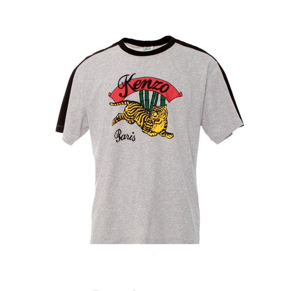 Kenzo Paris Jumping Tiger T-Shirt Grey Black