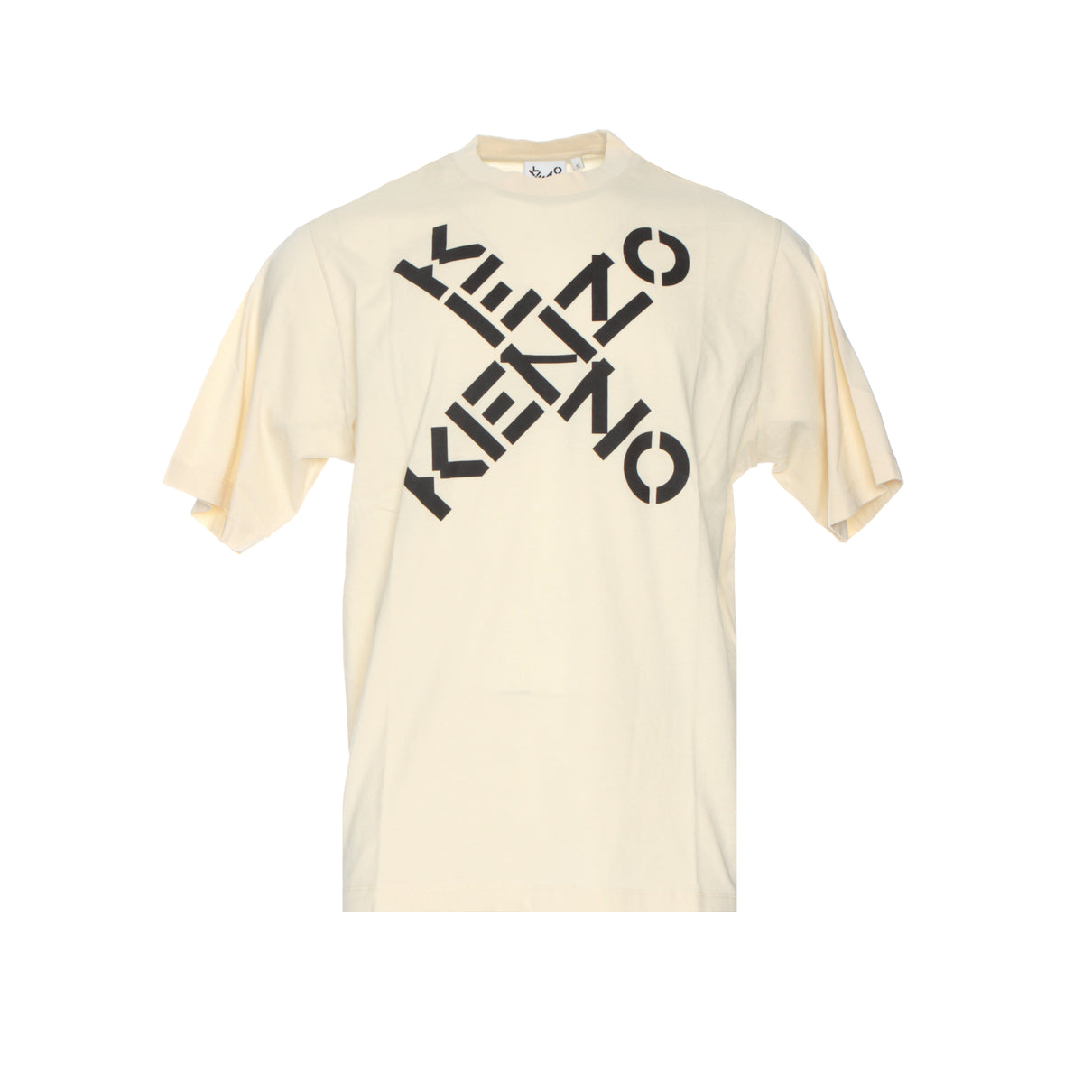 Kenzo Paris New Logo Kenzo Sport Men's T-Shirt Cream