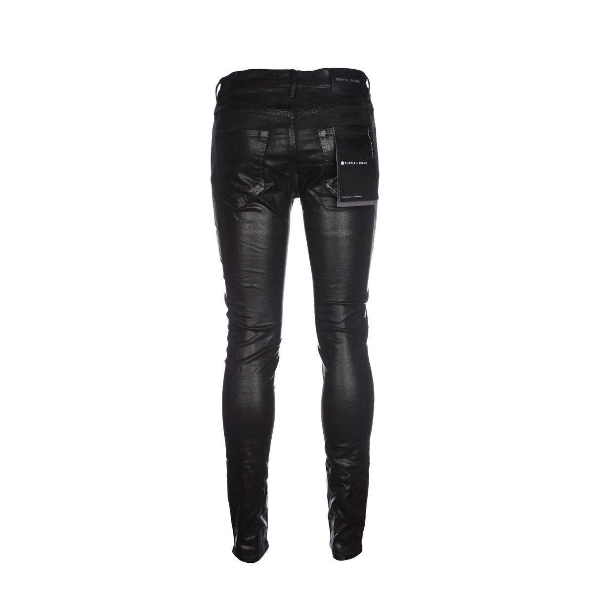 Purple Brand P001 LE Leathered Black Men's Designer Jean