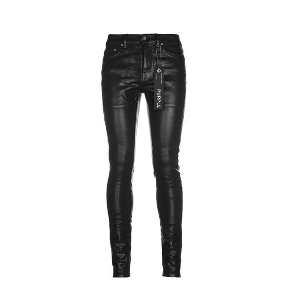 Purple Brand P001 LE Leathered Black Men's Designer Jean
