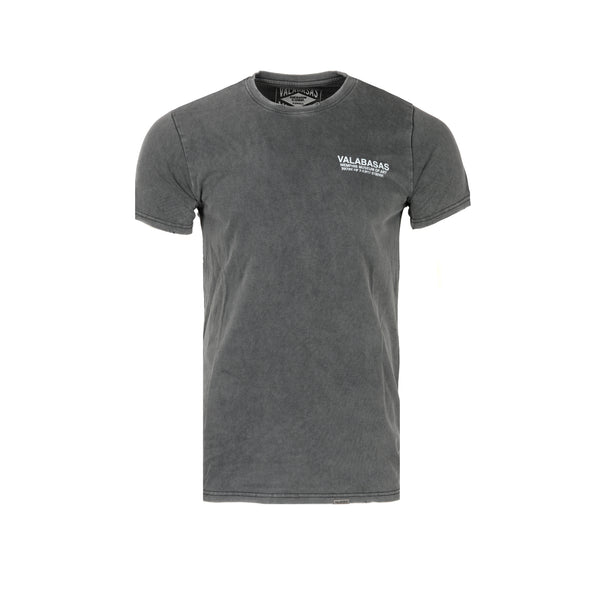 Valabasas "Lion Heart" Vintage Blue Grey Wash Men's Graphic SS Tee
