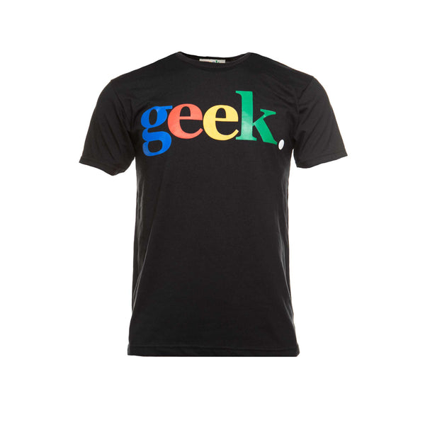 Fashion Geek Classic "Geek"  Logo SS Men's Tee Black
