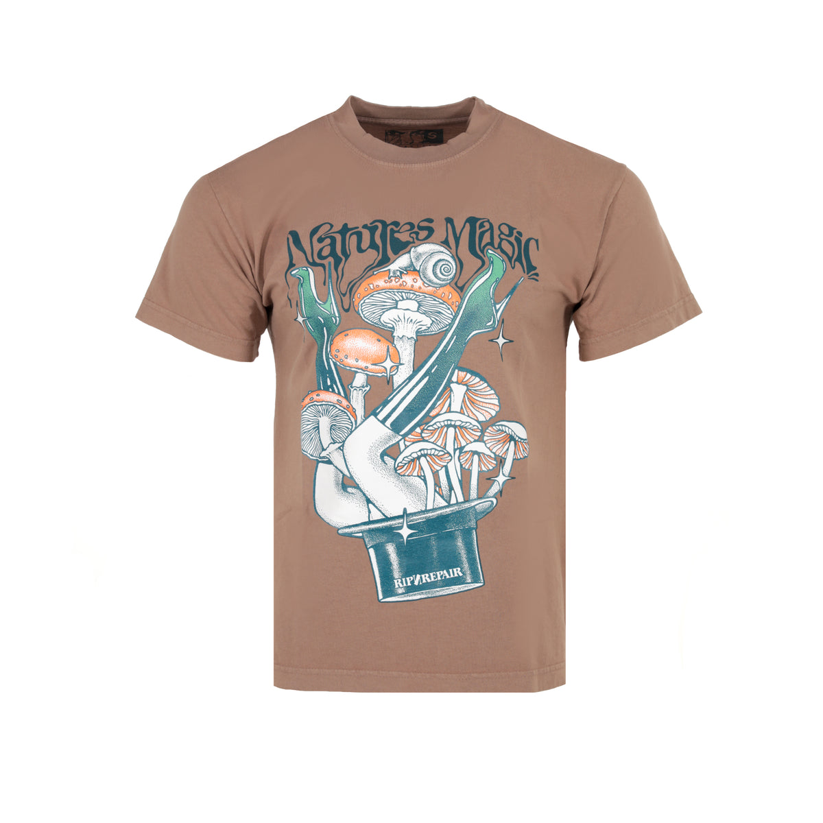 Rip N' Repair Magic City Graphic SS Tee Tan