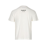 Purple Brand Textured Jersey Meander Men's SS Tee Coconut Milk