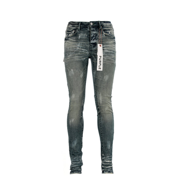 Purple Brand P001 Mid Indigo Hard Wax Men's Designer Jeans