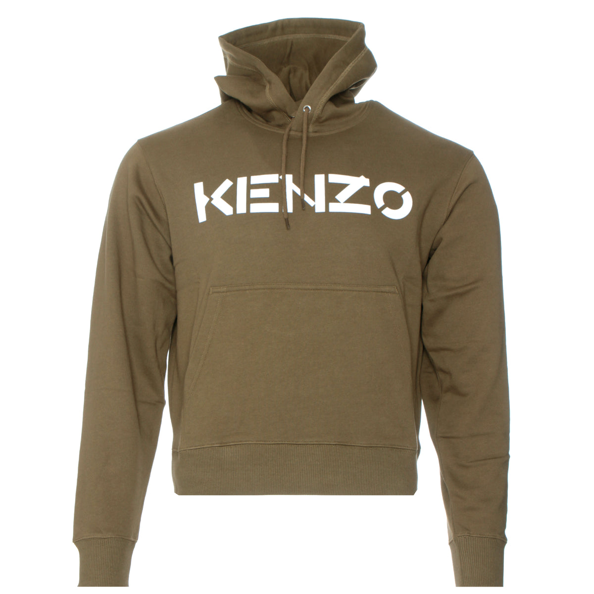 FW20 Kenzo Paris New Logo Classic Men's Hoodie Khaki