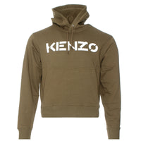 FW20 Kenzo Paris New Logo Classic Men's Hoodie Khaki