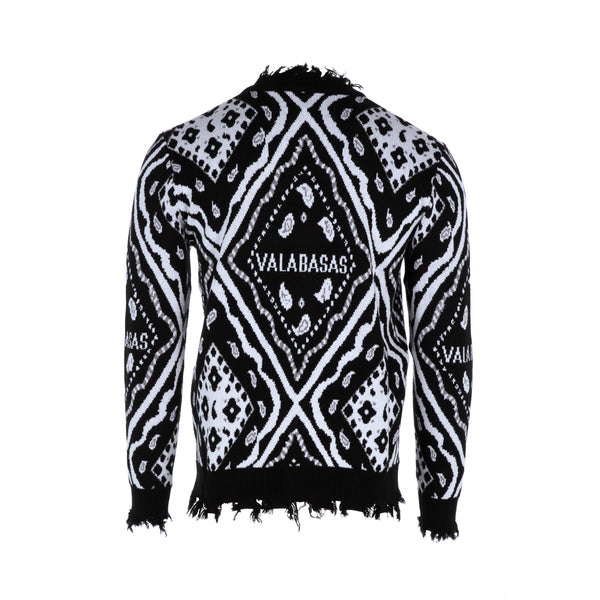 Valabases The Pledge Men's Cardigan Sweater Black