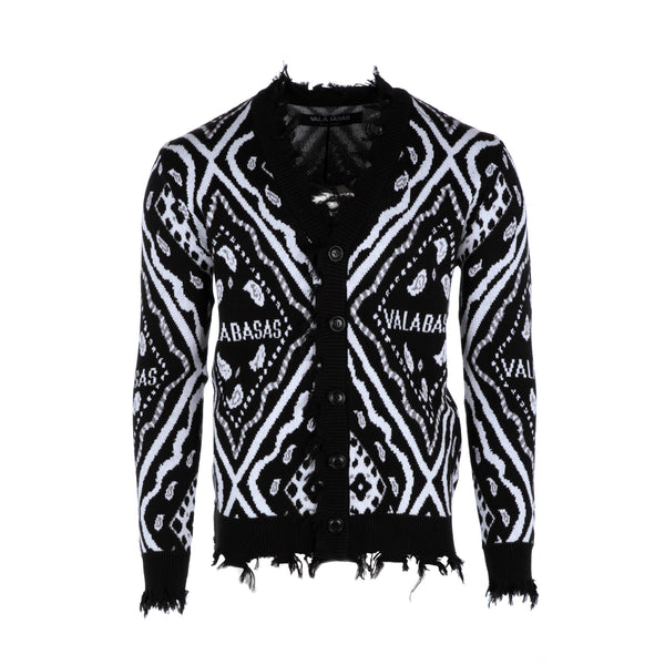 Valabases The Pledge Men's Cardigan Sweater Black
