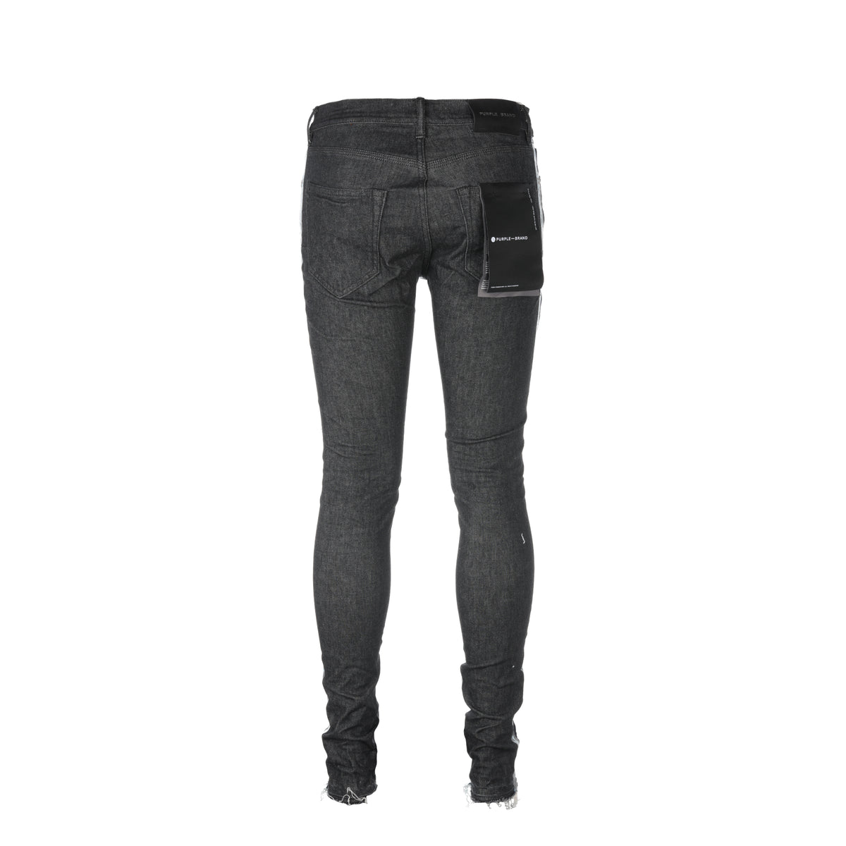 Purple Brand Black Tag P001 Raw Indigo Framis Fray Men's Designer Jeans