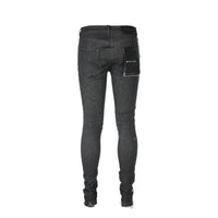 Purple Brand Black Tag P001 Raw Indigo Framis Fray Men's Designer Jeans