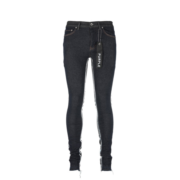 Purple Brand Black Tag P001 Raw Indigo Framis Fray Men's Designer Jeans