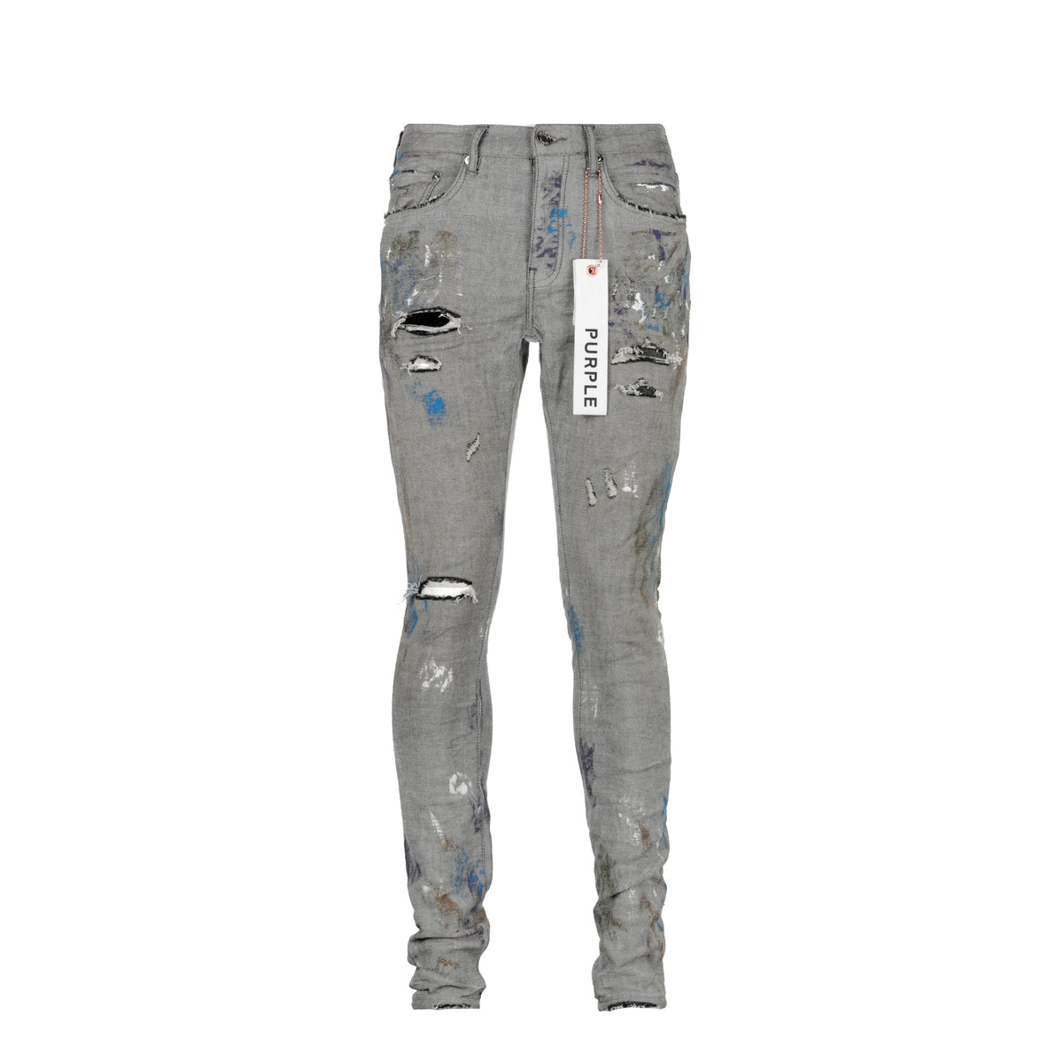 Purple Brand P001 Reverse Grey Dirty Repair Men's Jeans