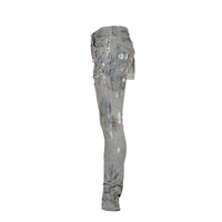 Purple Brand P001 Reverse Grey Dirty Repair Men's Jeans