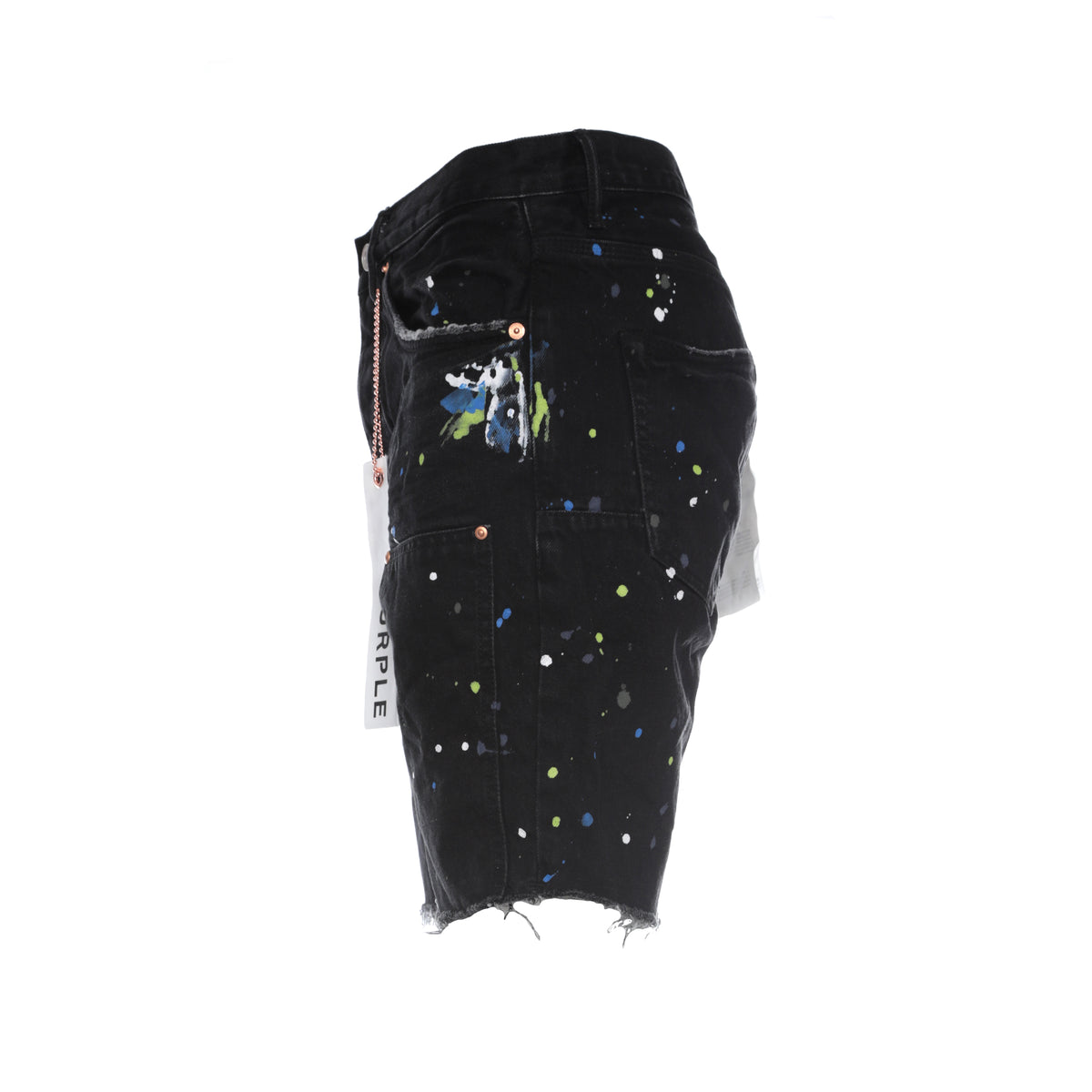 Purple Brand Carpenter Men's Denim Shorts Black