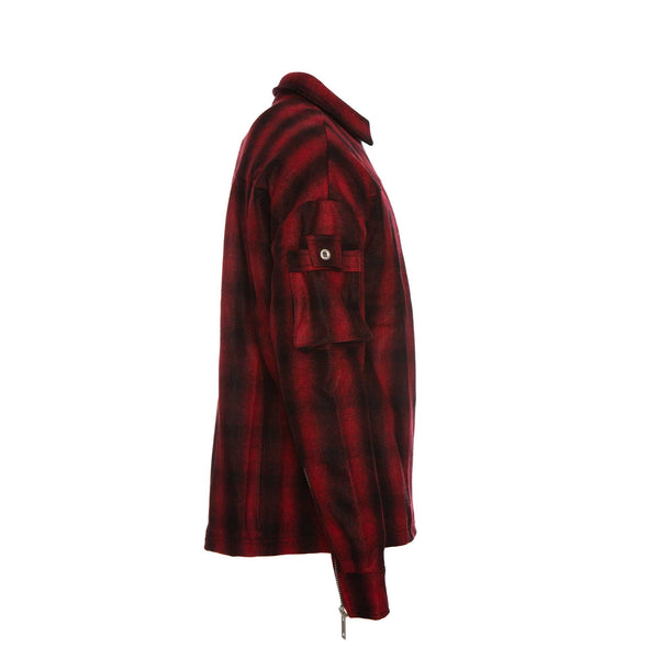 Kollar Mens Zip Flannel Red