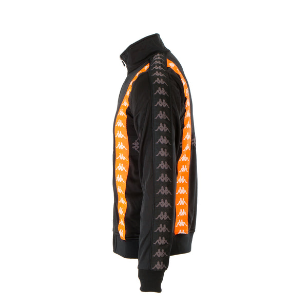 Kappa 222 Banda Calak Track Jacket Black/Neon Orange