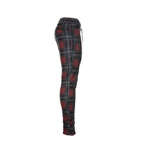 Kollar Button Pant Maroon Plaid