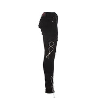 Serenede Xolo Men's Skinny CargoJeans Jet Black