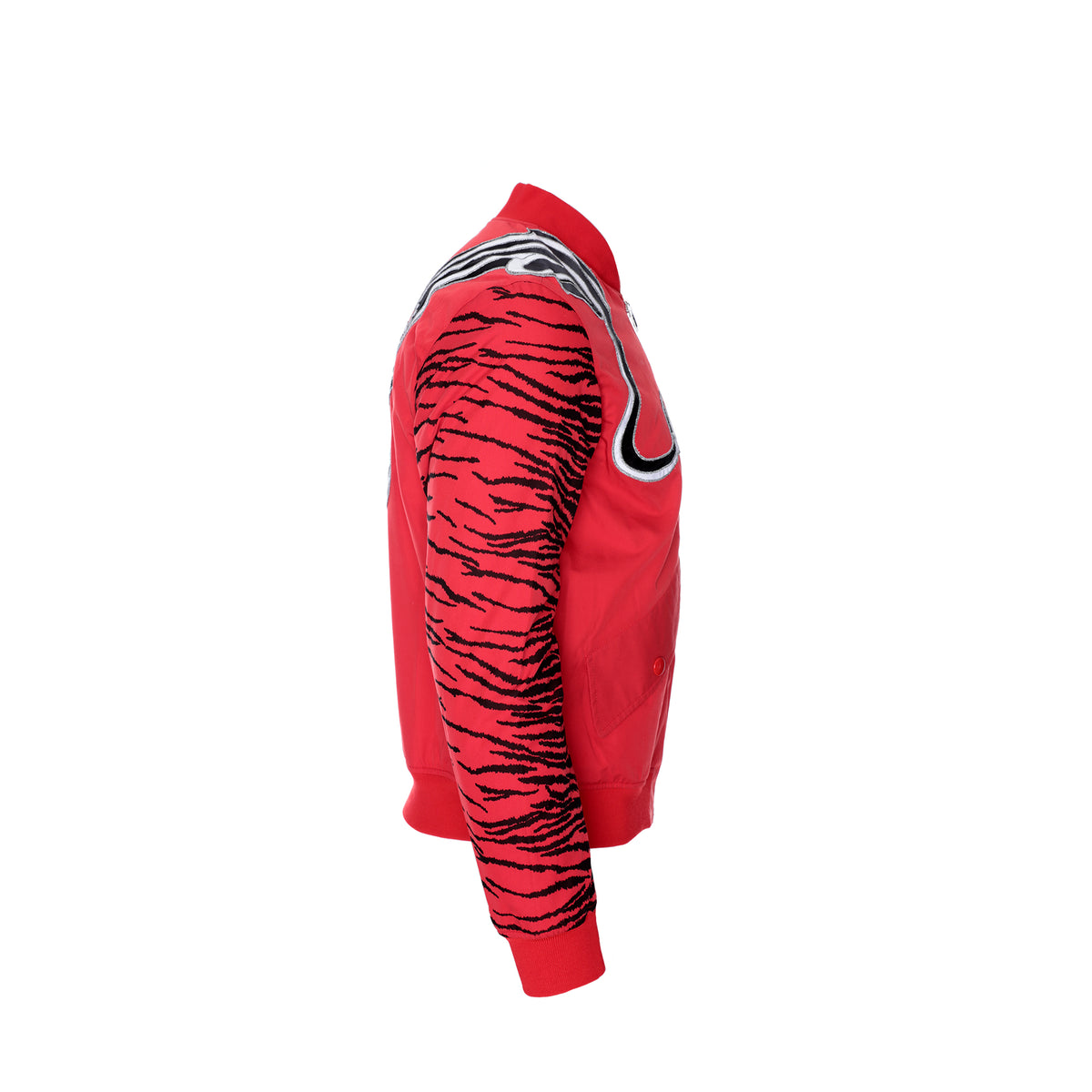 Kenzo Paris SS21 Embroidered Men's Bomber Jacket Red