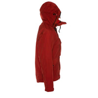 C.P Company Chrome Re-Colour Goggle Jacket in Poinciana Red
