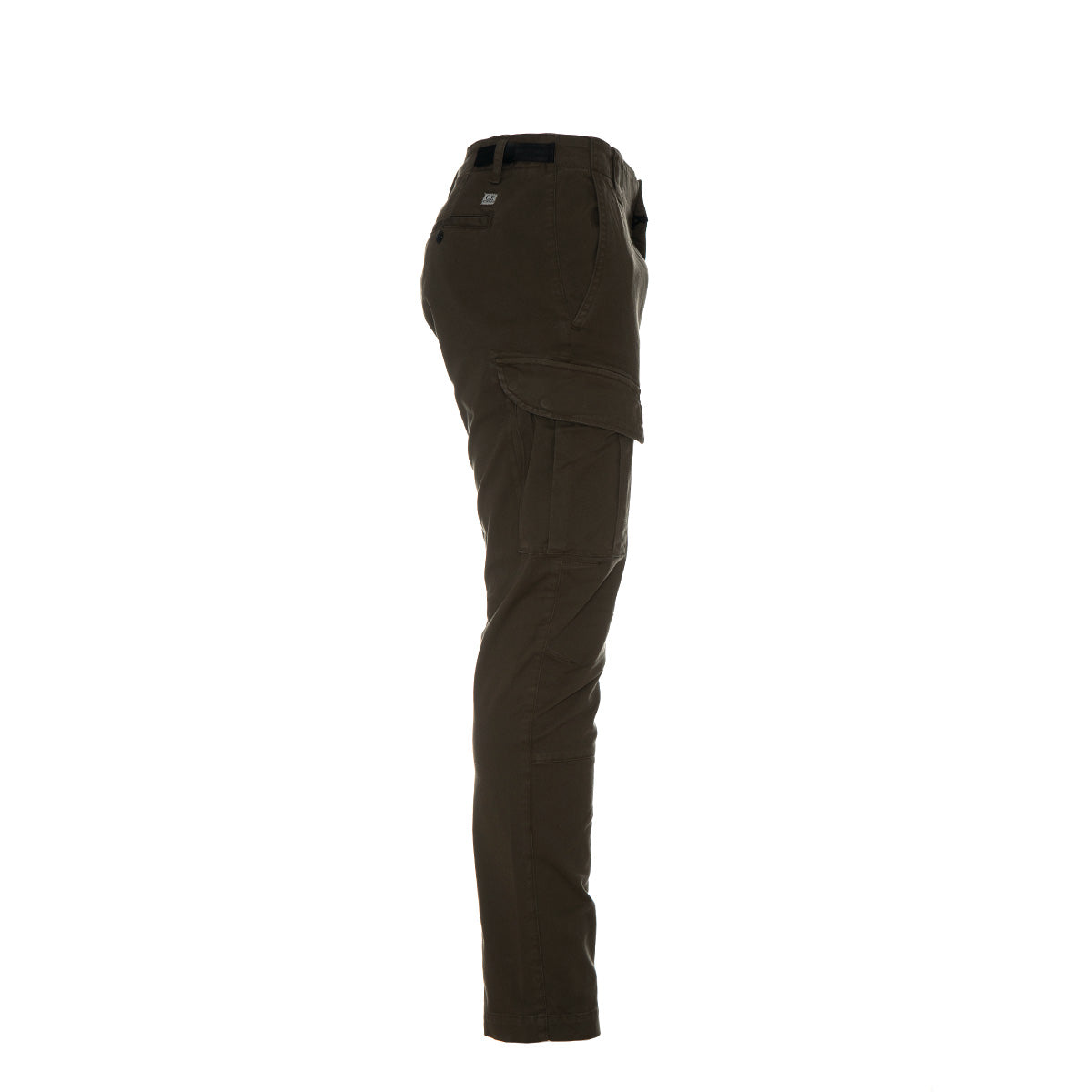 Garment Dyed Stretch Gabardine Cargo Lens Trouser
