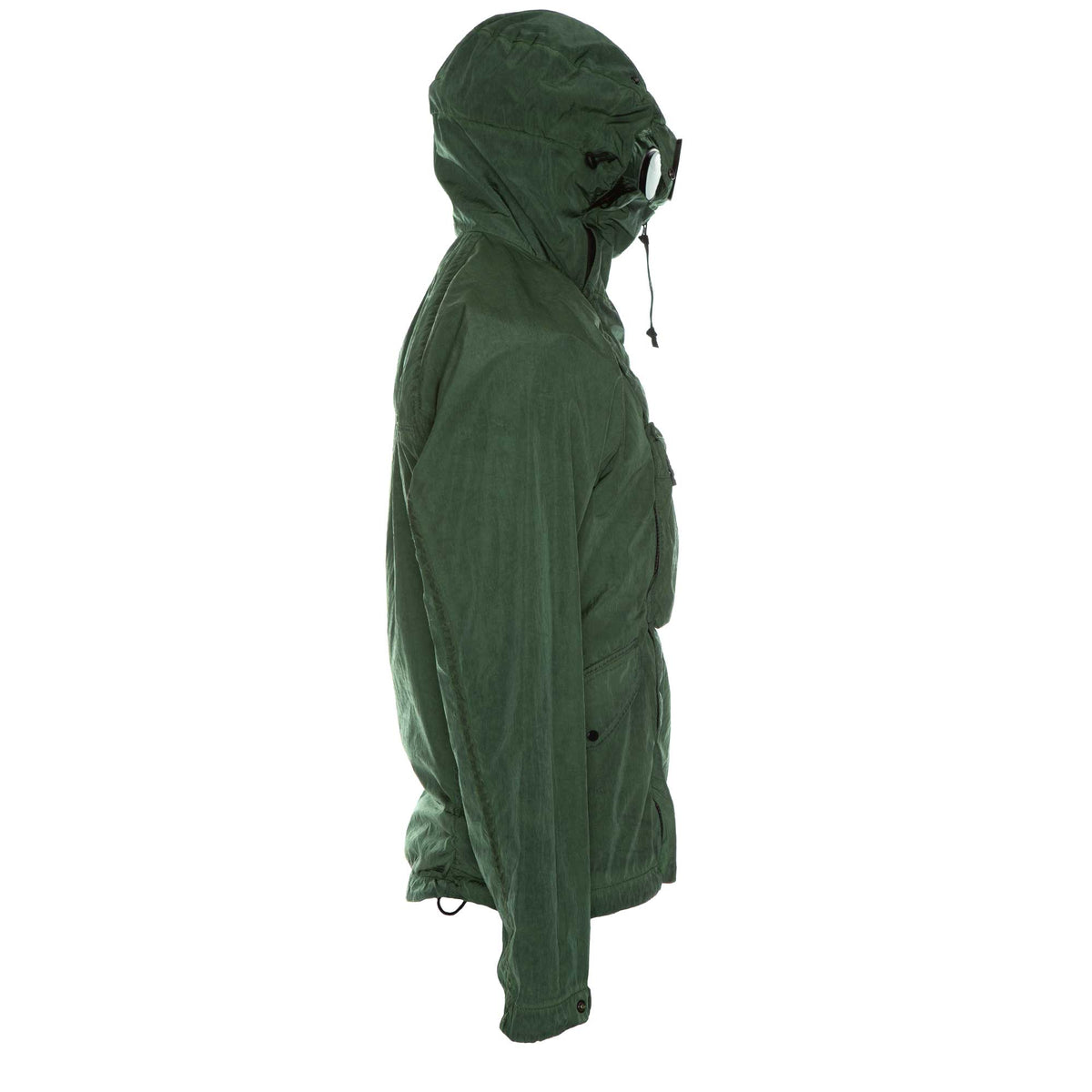 C.P Company Chrome Re-Colour Goggle Jacket in Poinciana Green