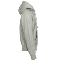 Champion Reverse Weave Zipped Hoodie Varsity Logo Grey