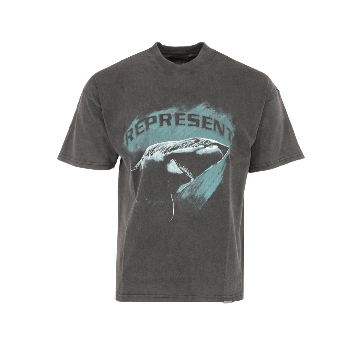 FW22 Represent Clo. Shark Men's Graphic Tee Vintage Black