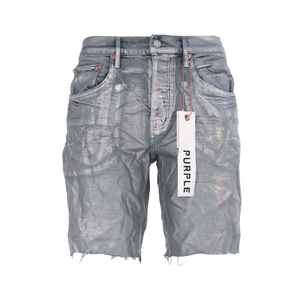 Purple Brand Denim Light Indigo Iridescent Mens Jean Shorts