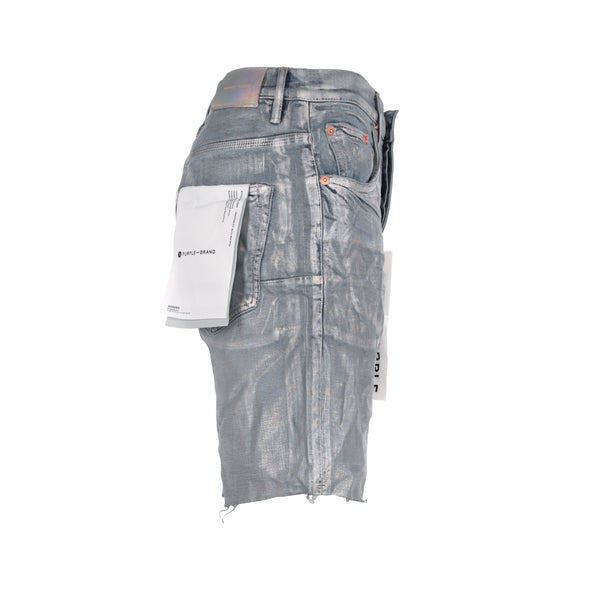 Purple Brand Denim Light Indigo Iridescent Mens Jean Shorts
