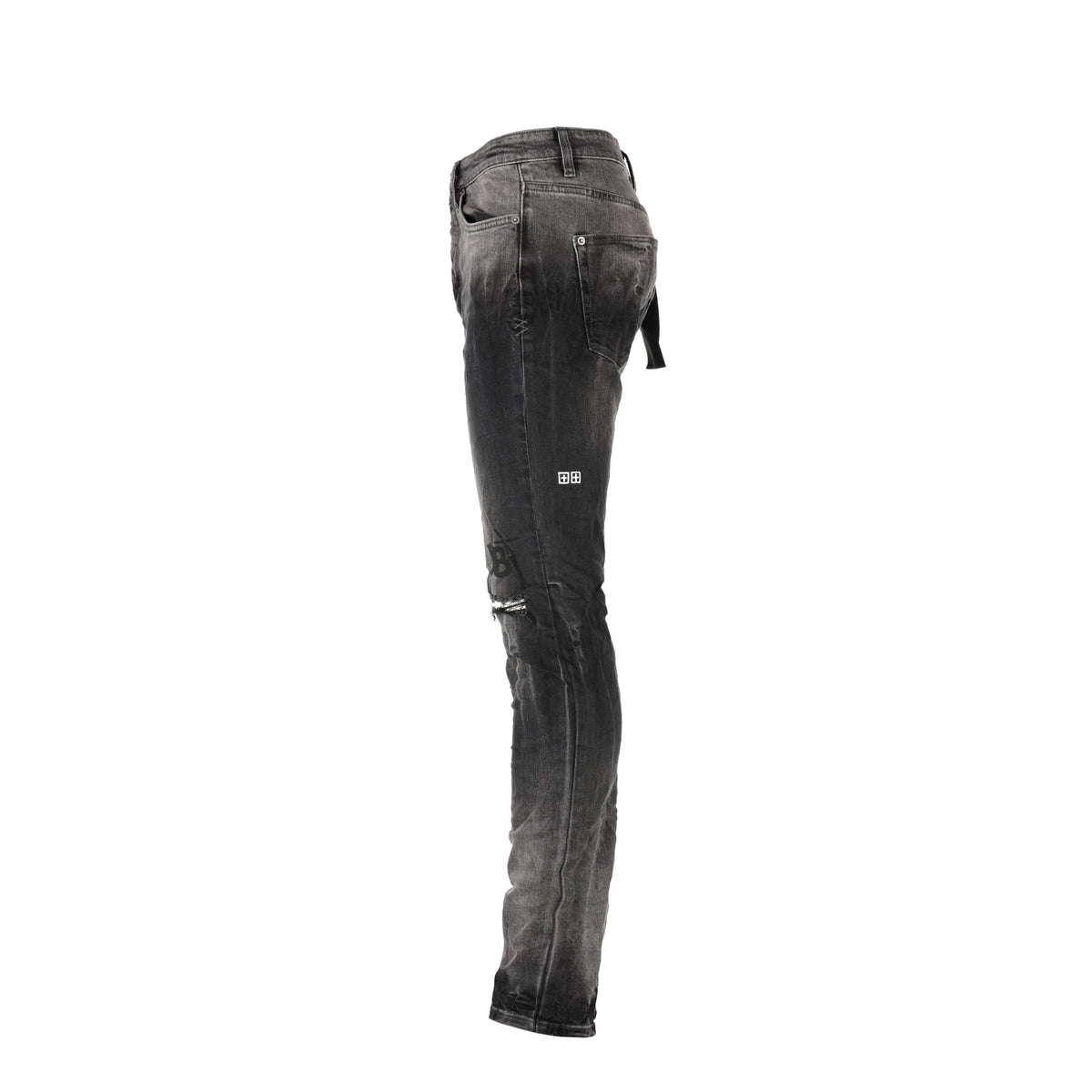 Ksubi Chitch Smoke Out Rose Men's Designer Black Jeans